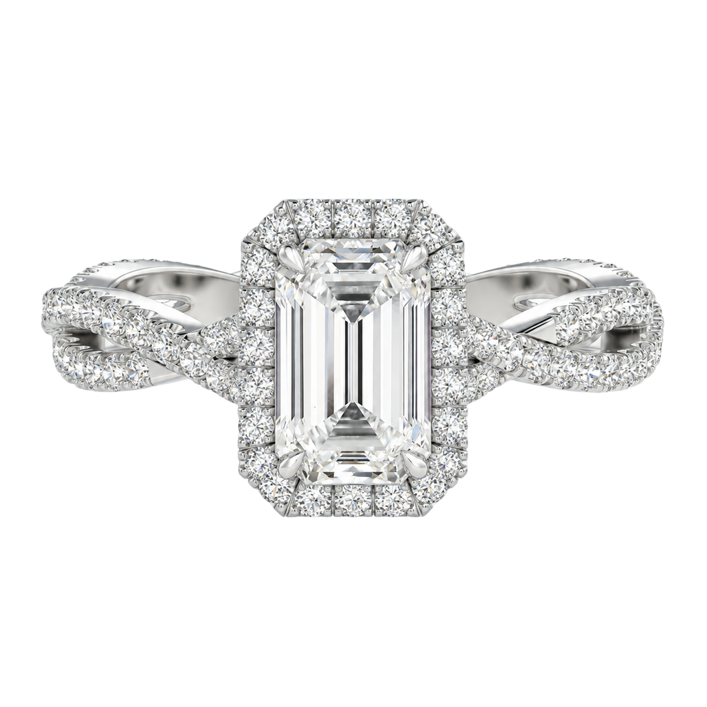 Braid - Emerald - Platinum - Pavé