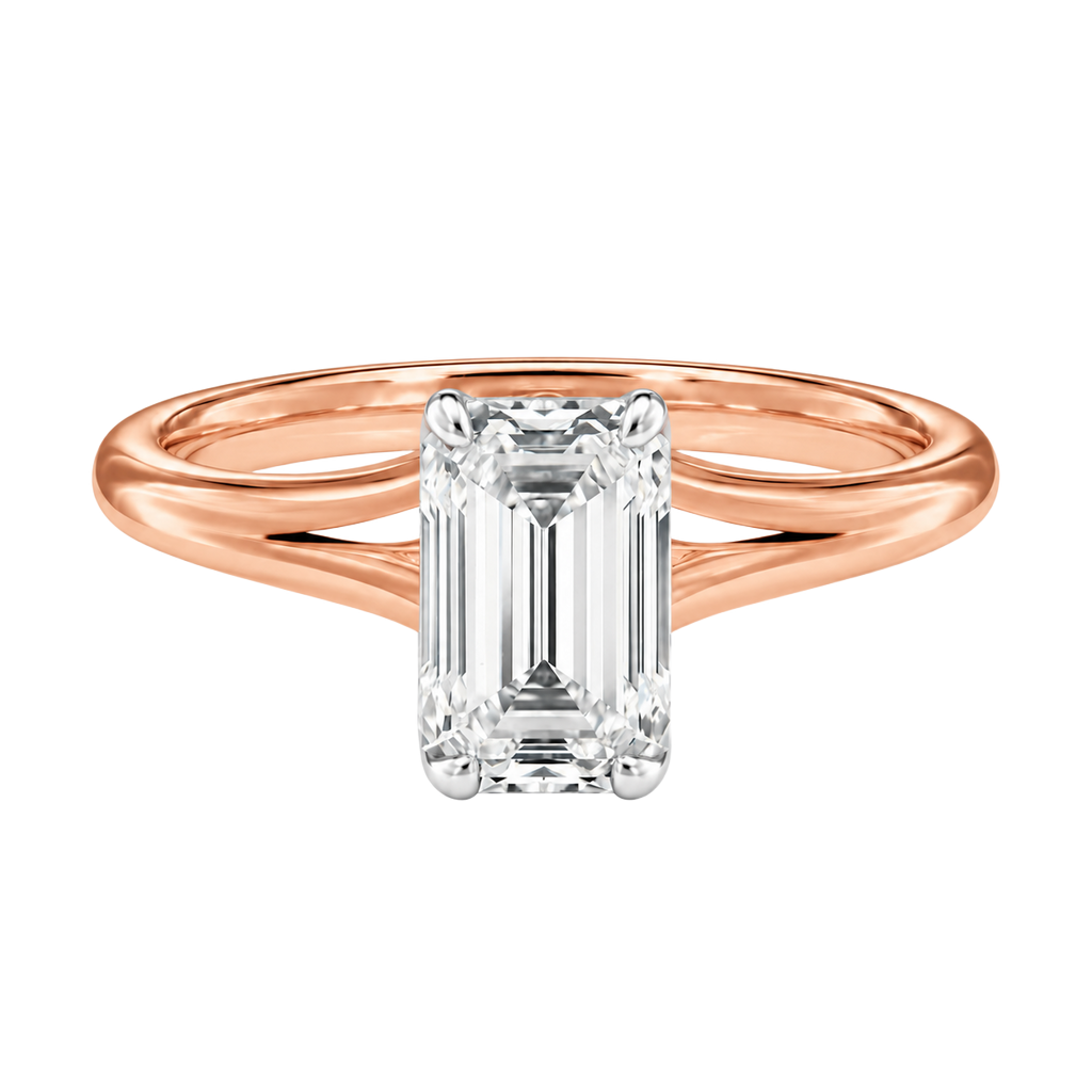 Lumiere - Emerald - Rose/White Tone - Plain