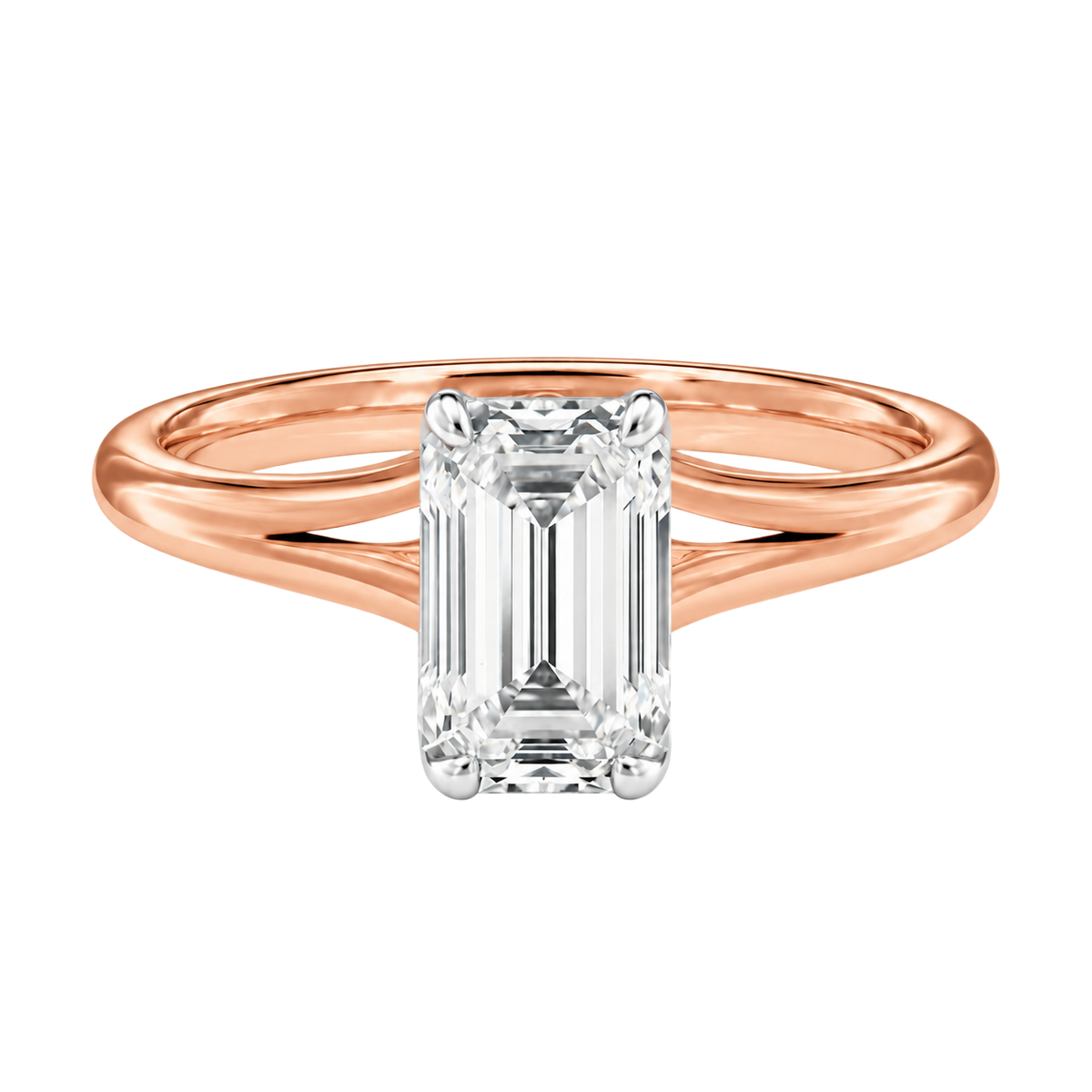 Lumiere - Emerald - Rose/White Tone - Plain