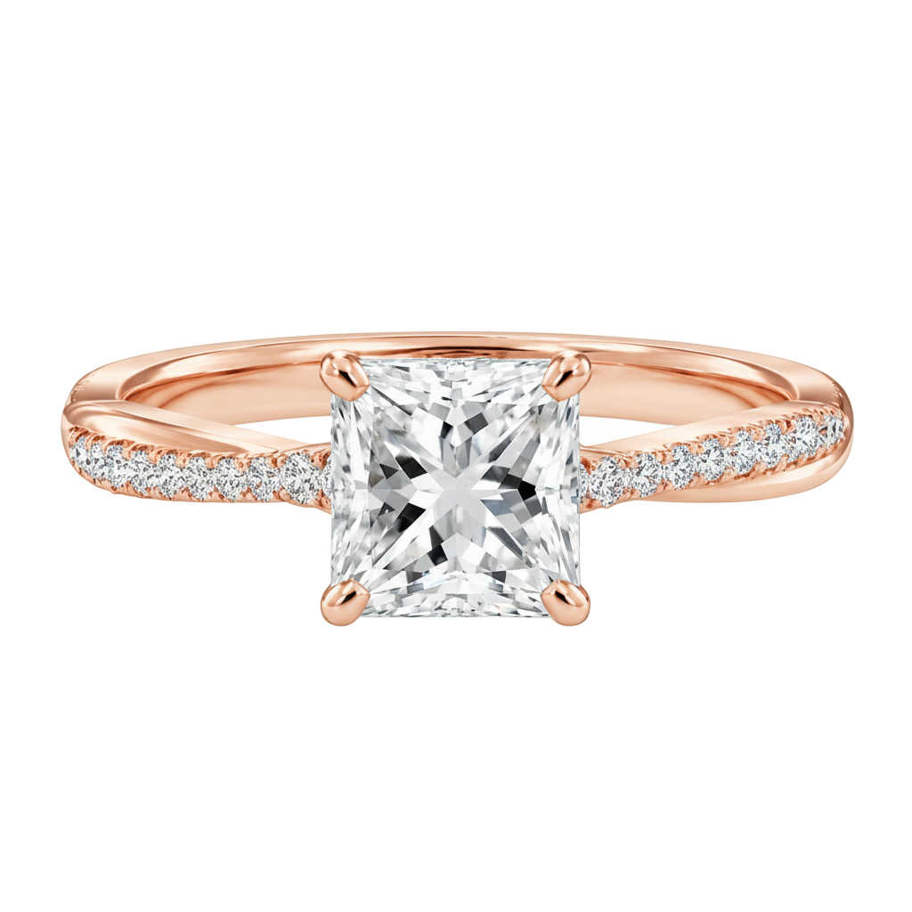 Wreath - Princess - Rose Gold - Pavé