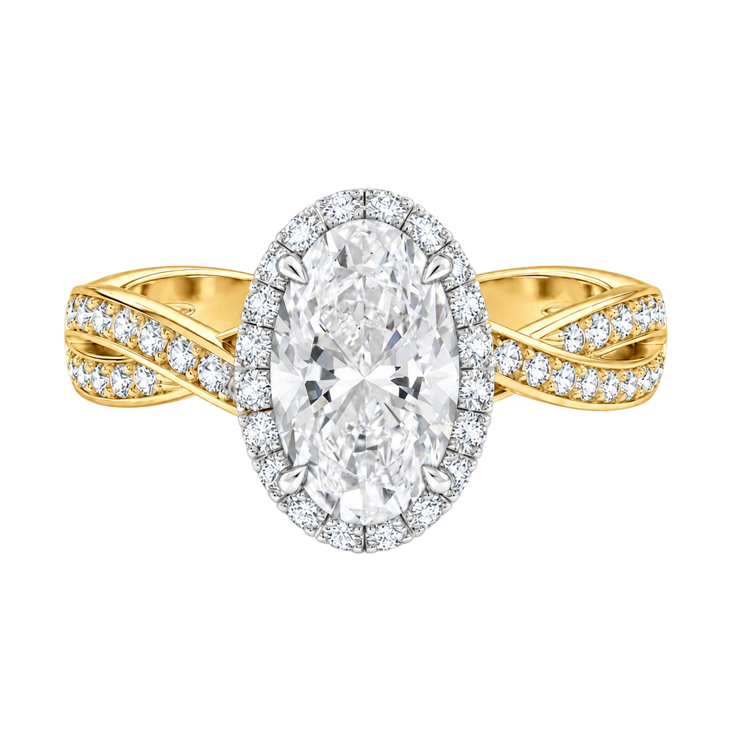 Braid - Oval - Yellow/White Tone - Channel