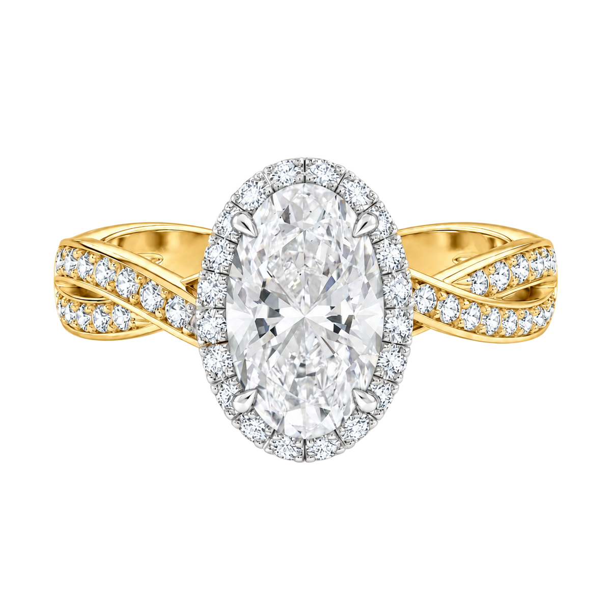 Braid - Oval - Yellow/White Tone - Channel