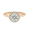 Cordelia - Round - Rose Gold - Plain