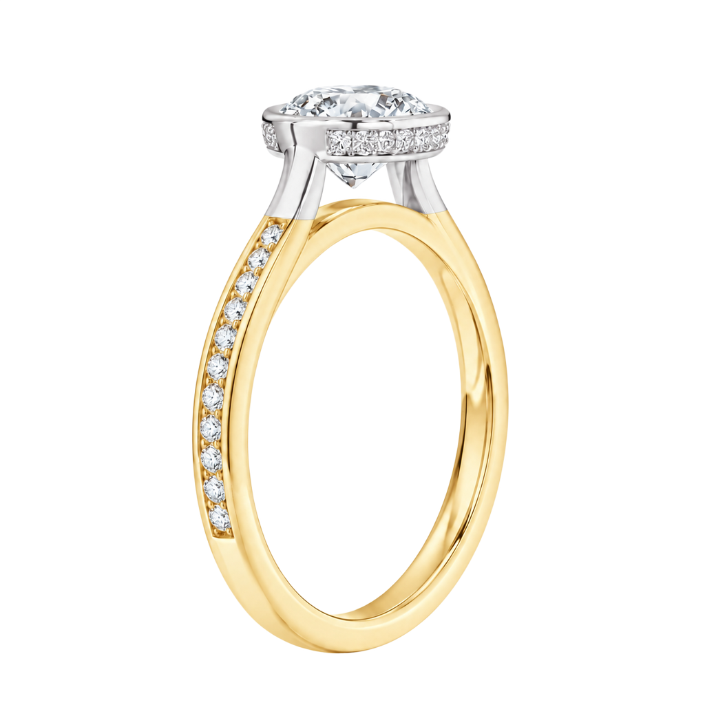 Solenne - Asscher - Yellow/White Tone - Channel