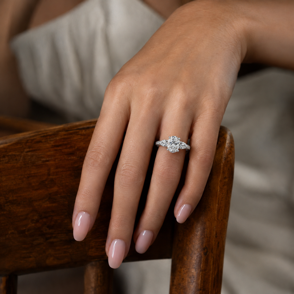 Halcyon - Oval - Platinum - Channel