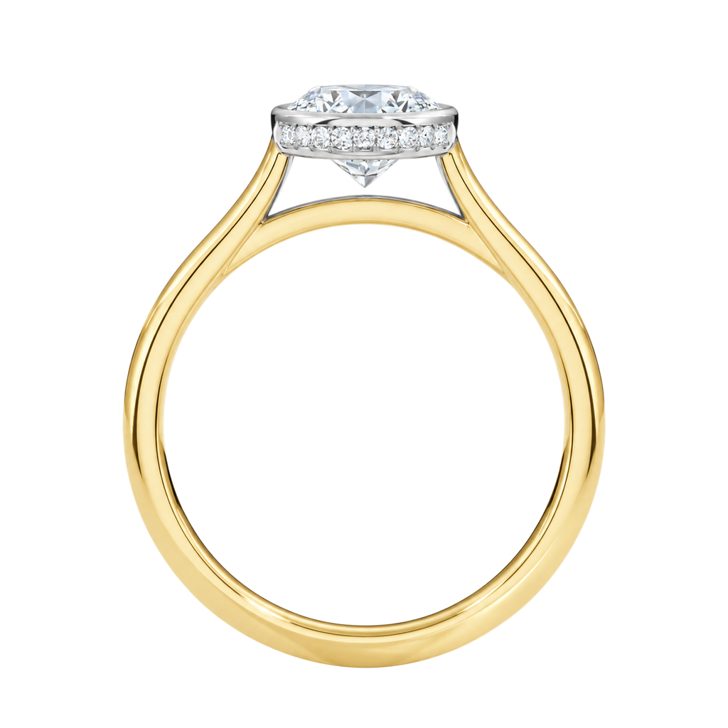 Solenne - Oval - Yellow/White Tone - Plain