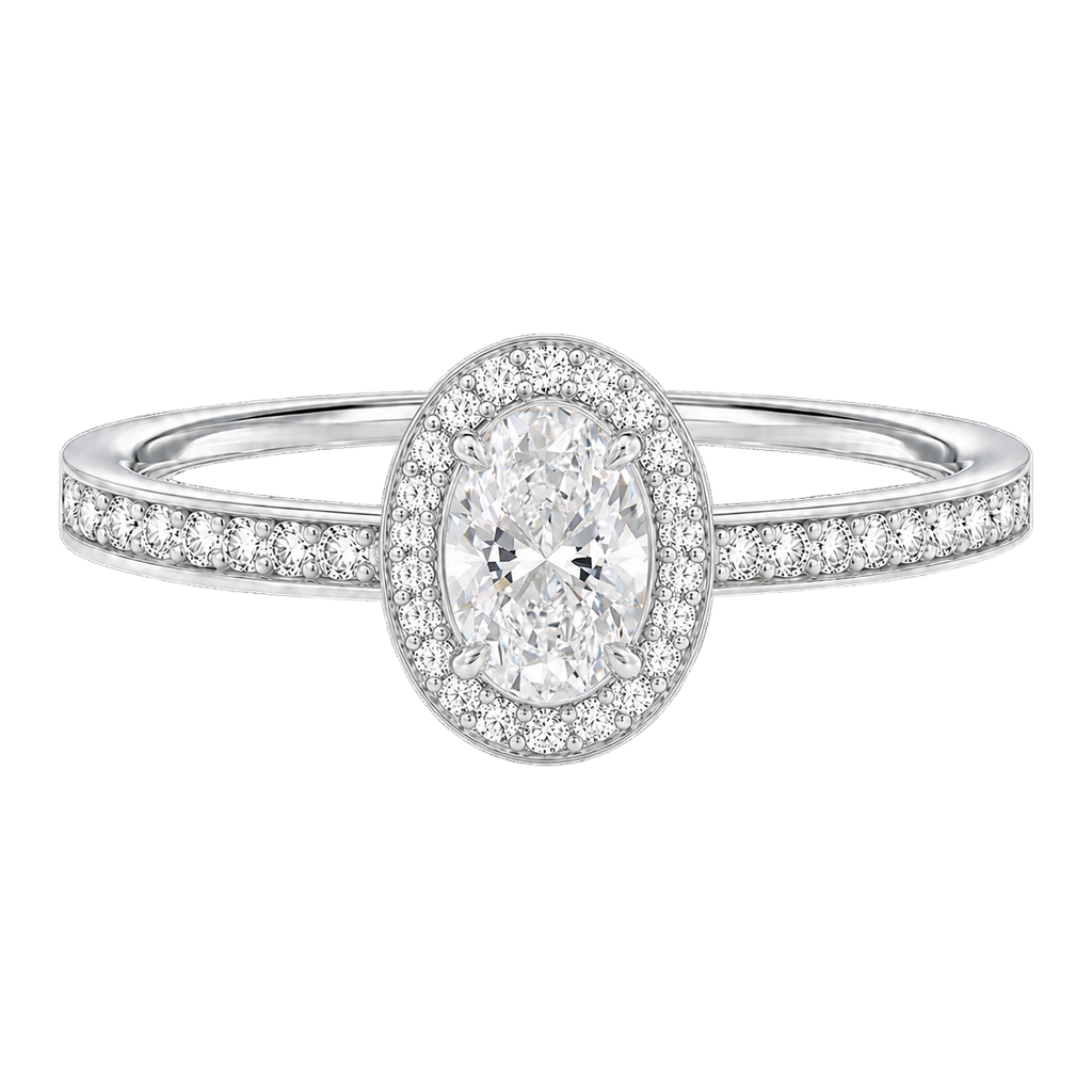Deneuve - Oval - Platinum - Channel