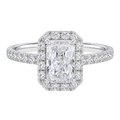 Cordelia - Radiant - White Gold - Pavé