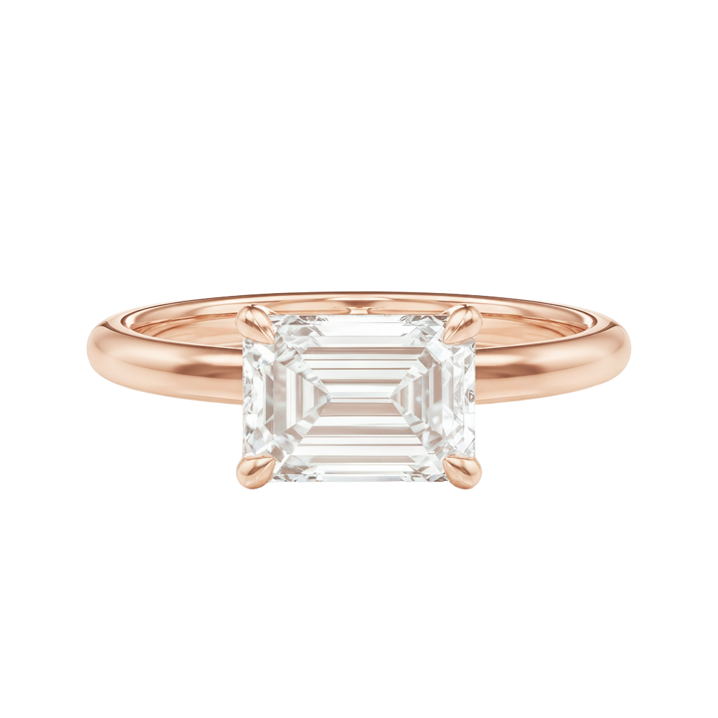 Meridian - Emerald - Rose Gold - Plain
