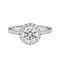 Cordelia - Round - White Gold - Pavé