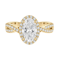 Braid - Oval - Yellow Gold - Channel