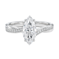 Wreath - Marquise - White Gold - Channel