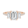 Elysium - Emerald - Rose Gold - Pavé