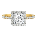 Cordelia - Princess - Yellow / White Tone - Pavé