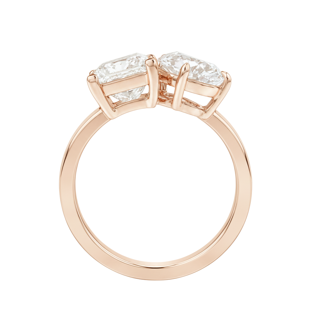 Duo - Emerald - Rose Gold - Channel