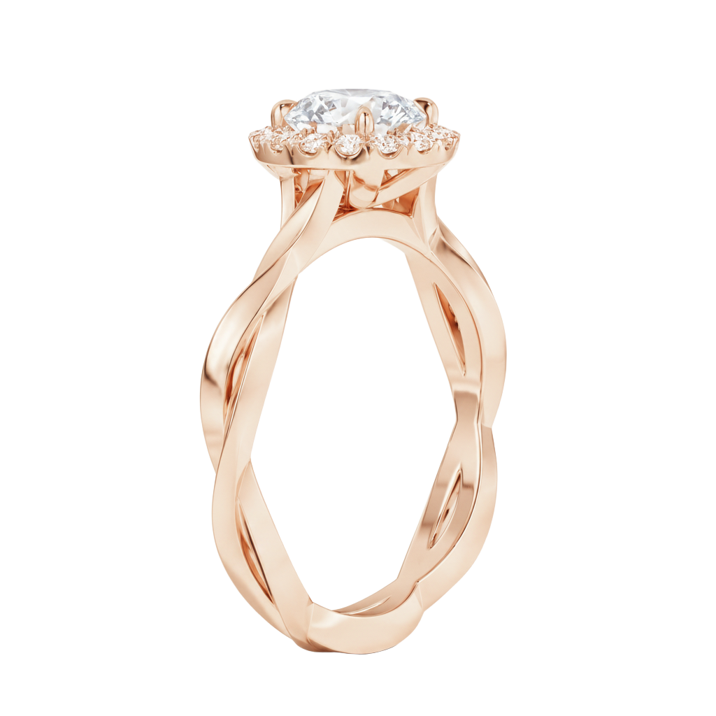 Braid - Pear - Rose Gold - Plain