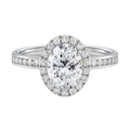 Cordelia - Oval - White Gold - Channel