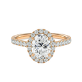 Cordelia - Oval - Rose Gold - Pavé