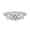Elysium - Round - White Gold - Channel