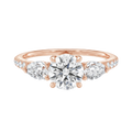 Halcyon - Round - Rose Gold - Pavé