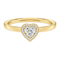 Deneuve - Heart - Yellow Gold - Plain