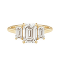 Elysium - Emerald - Yellow Gold - Plain