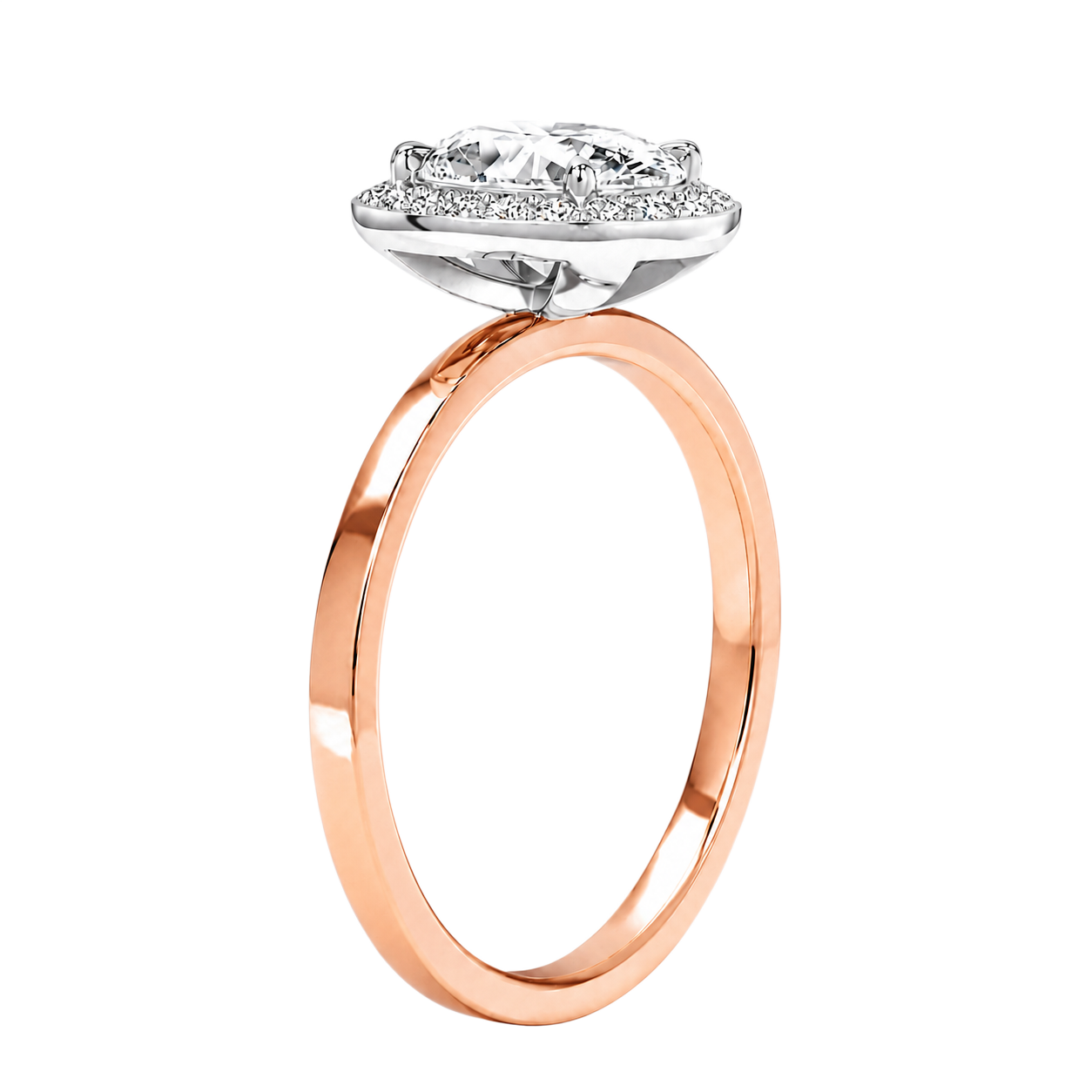 Deneuve - Emerald - Rose/White Tone - Plain