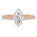 Basilica - Marquise - Rose/White Tone - Pavé