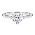 Talia - Heart - Platinum - Plain