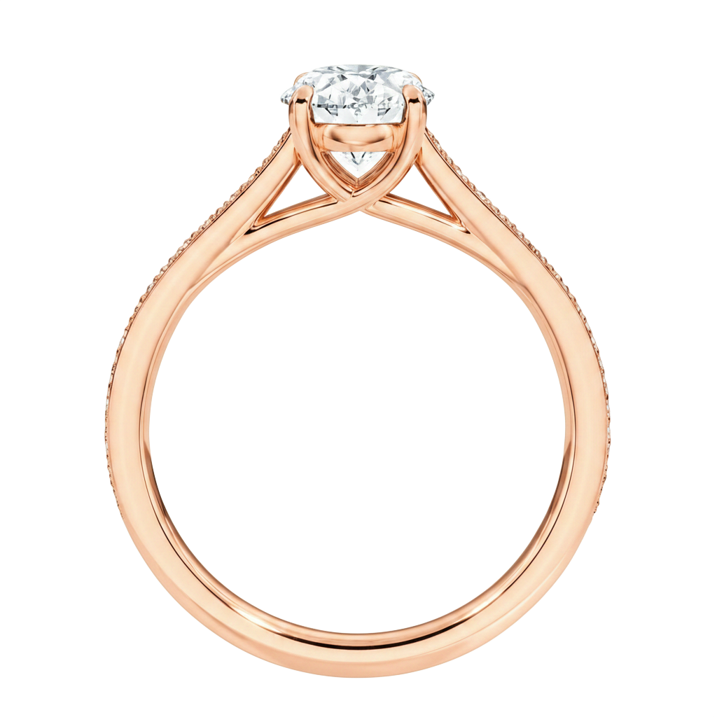 Basilica - Heart - Rose Gold - Plain