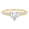 Lumiere - Heart - Yellow Gold - Pavé