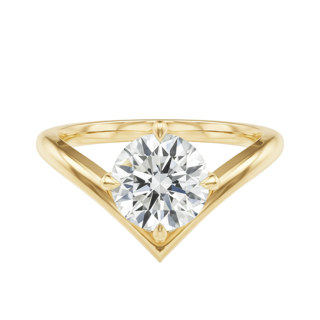 Blaire - Round - Yellow Gold - Plain