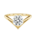 Blaire - Round - Yellow Gold - Plain