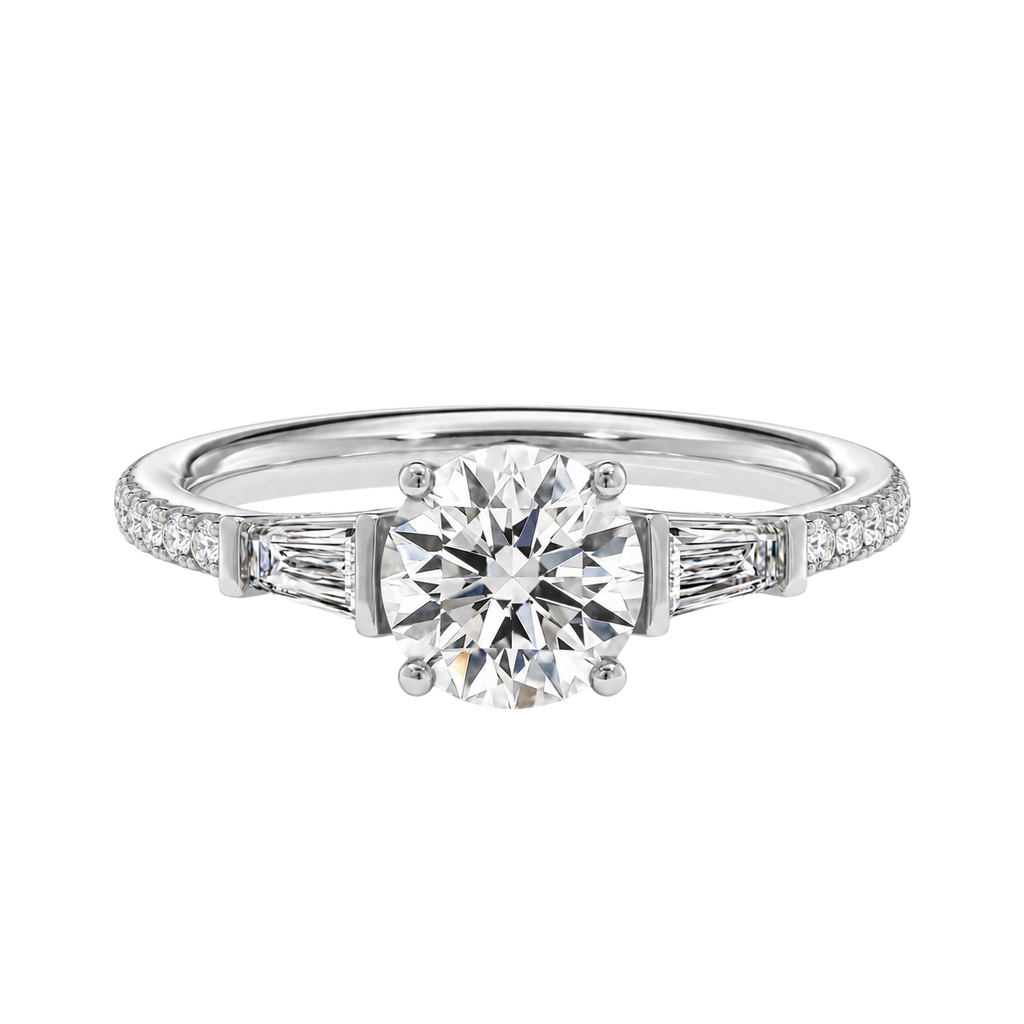 Auroré - Round - Platinum - Pavé