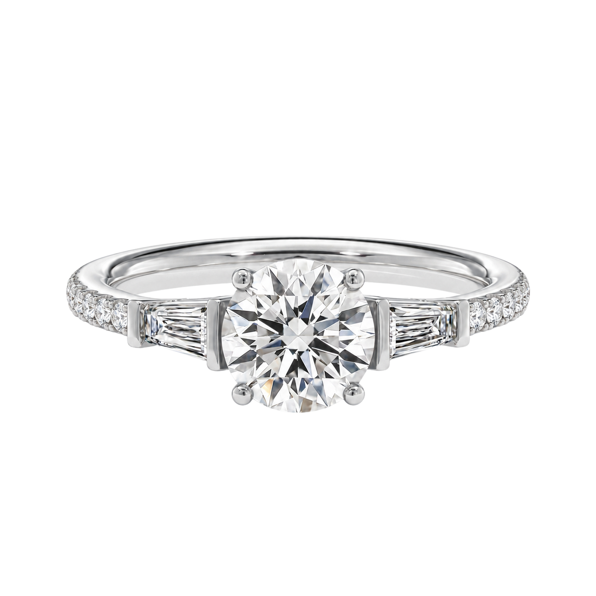Auroré - Round - Platinum - Pavé