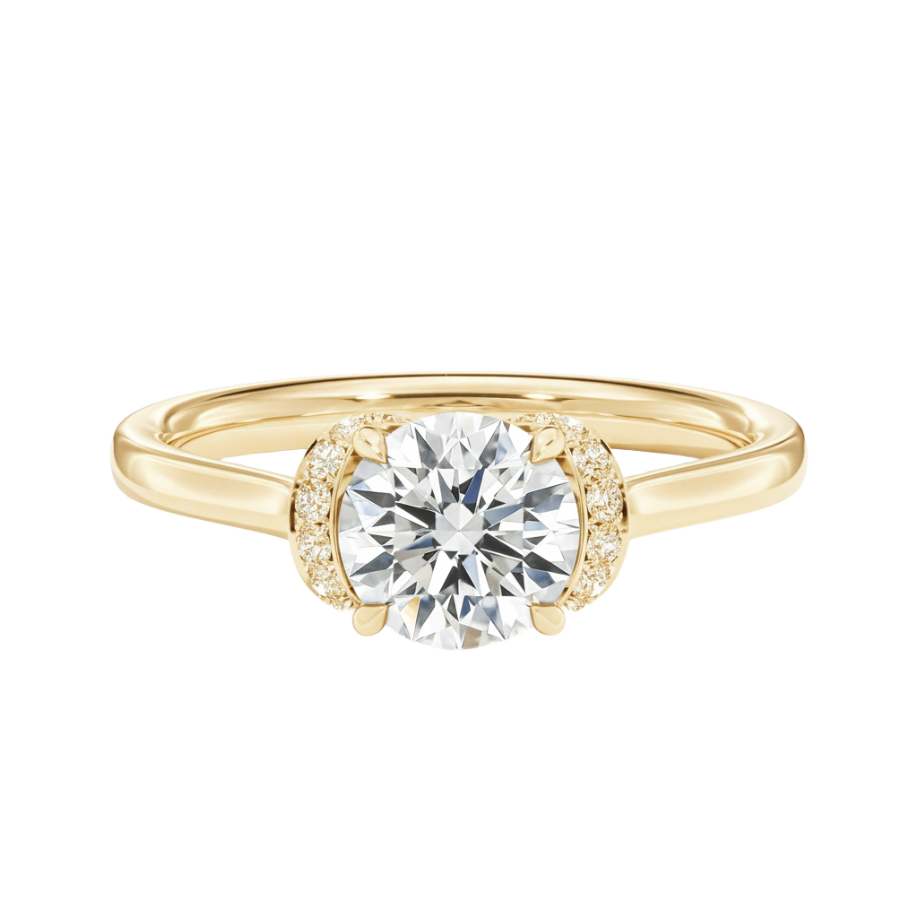 Ellipse - Round - Yellow Gold - Plain