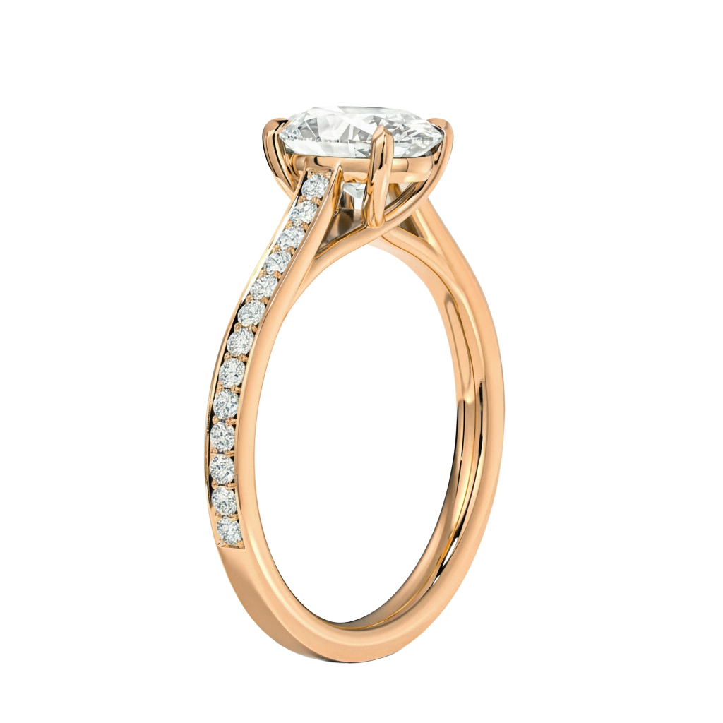 Basilica - Oval - Rose Gold - Pavé