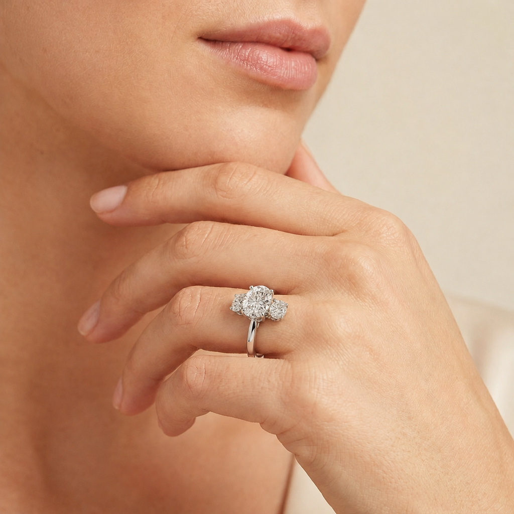 Elysium - Oval - Platinum - Plain