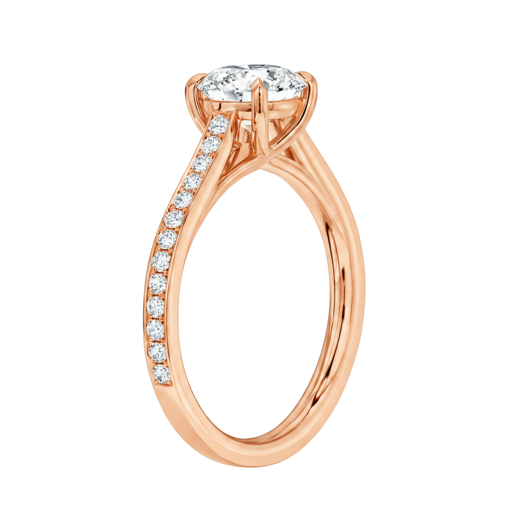 Basilica - Heart - Rose Gold - Pavé