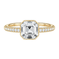 Bailey - Asscher - Yellow Gold - Channel