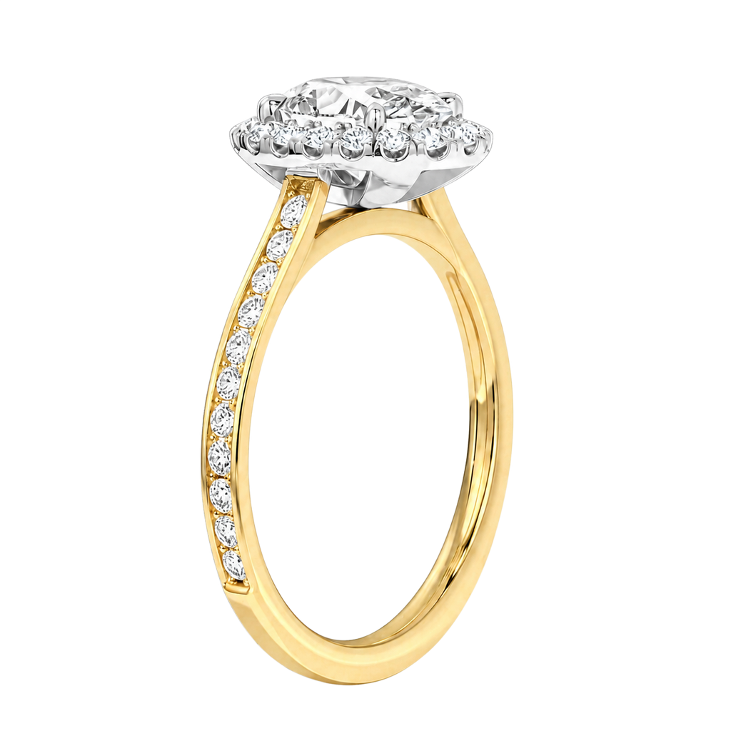 Cordelia - Oval - Yellow / White Tone - Channel