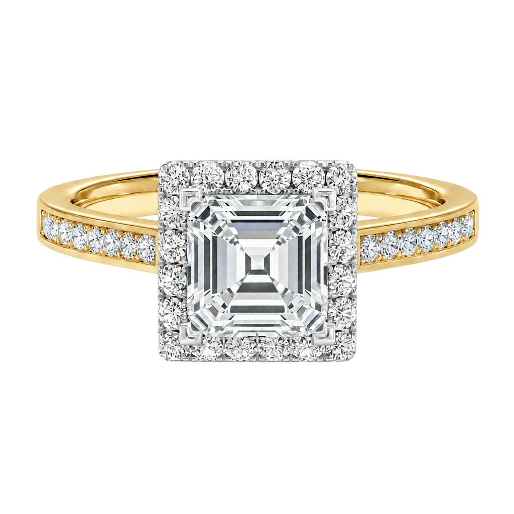 Cordelia - Asscher - Yellow / White Tone - Channel