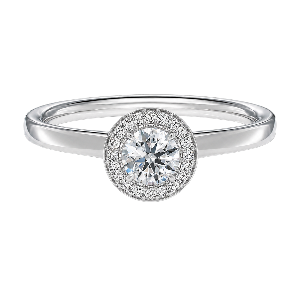 Deneuve - Round - Platinum - Plain