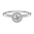 Deneuve - Round - Platinum - Plain