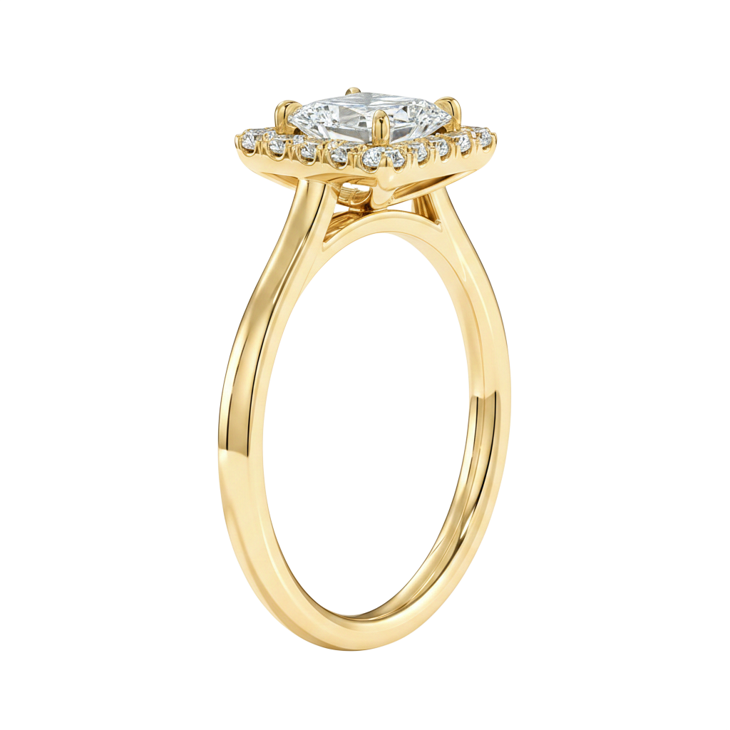 Cordelia - Emerald - Yellow Gold - Plain