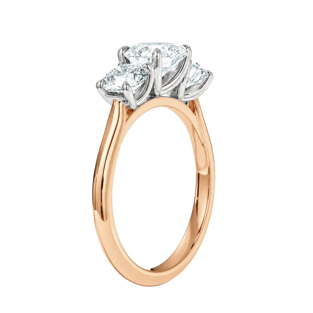 Trinity - Round - Rose/White Tone - Plain