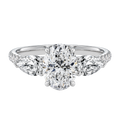 Halcyon - Oval - Platinum - Pavé