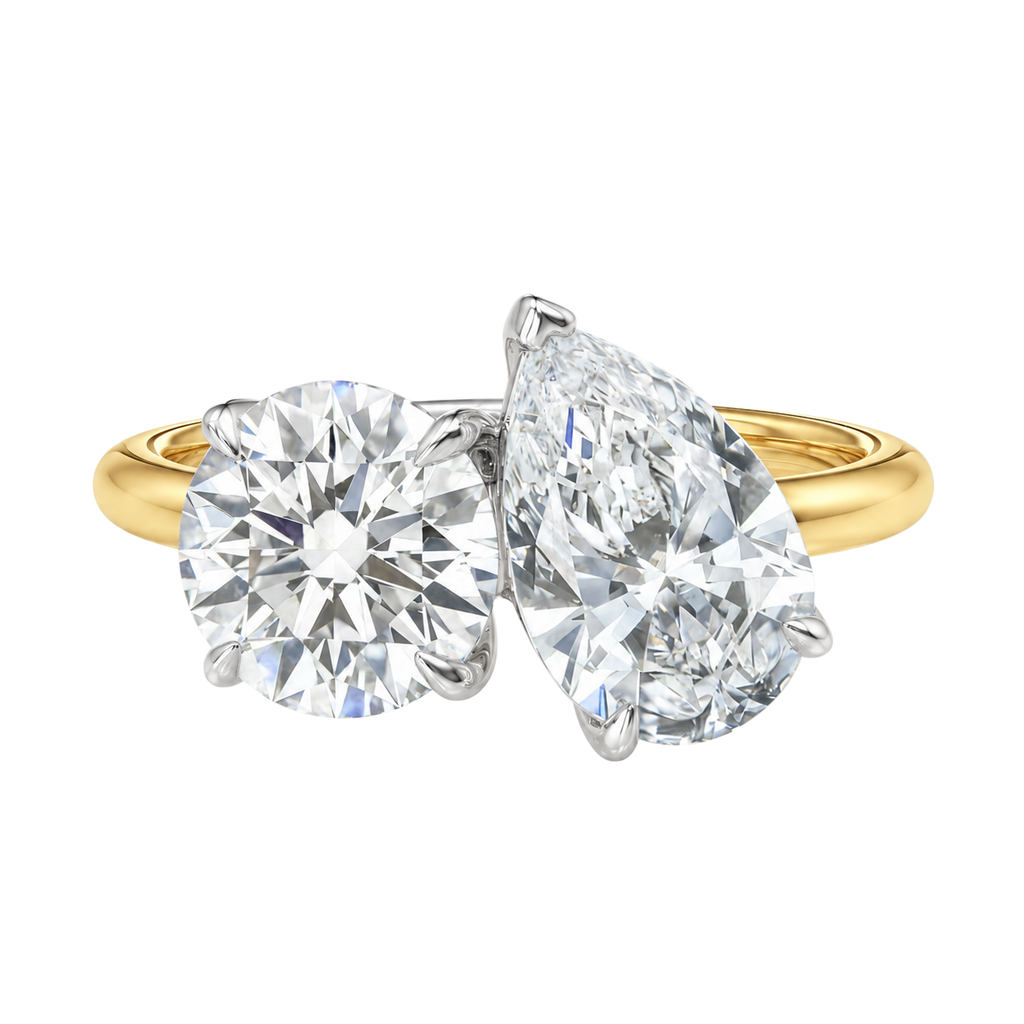 Duo - Round - Yellow/White Tone - Plain