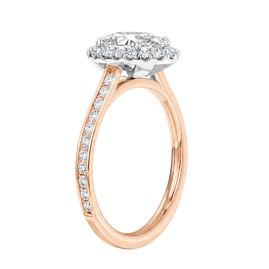 Cordelia - Oval - Rose / White Tone - Channel