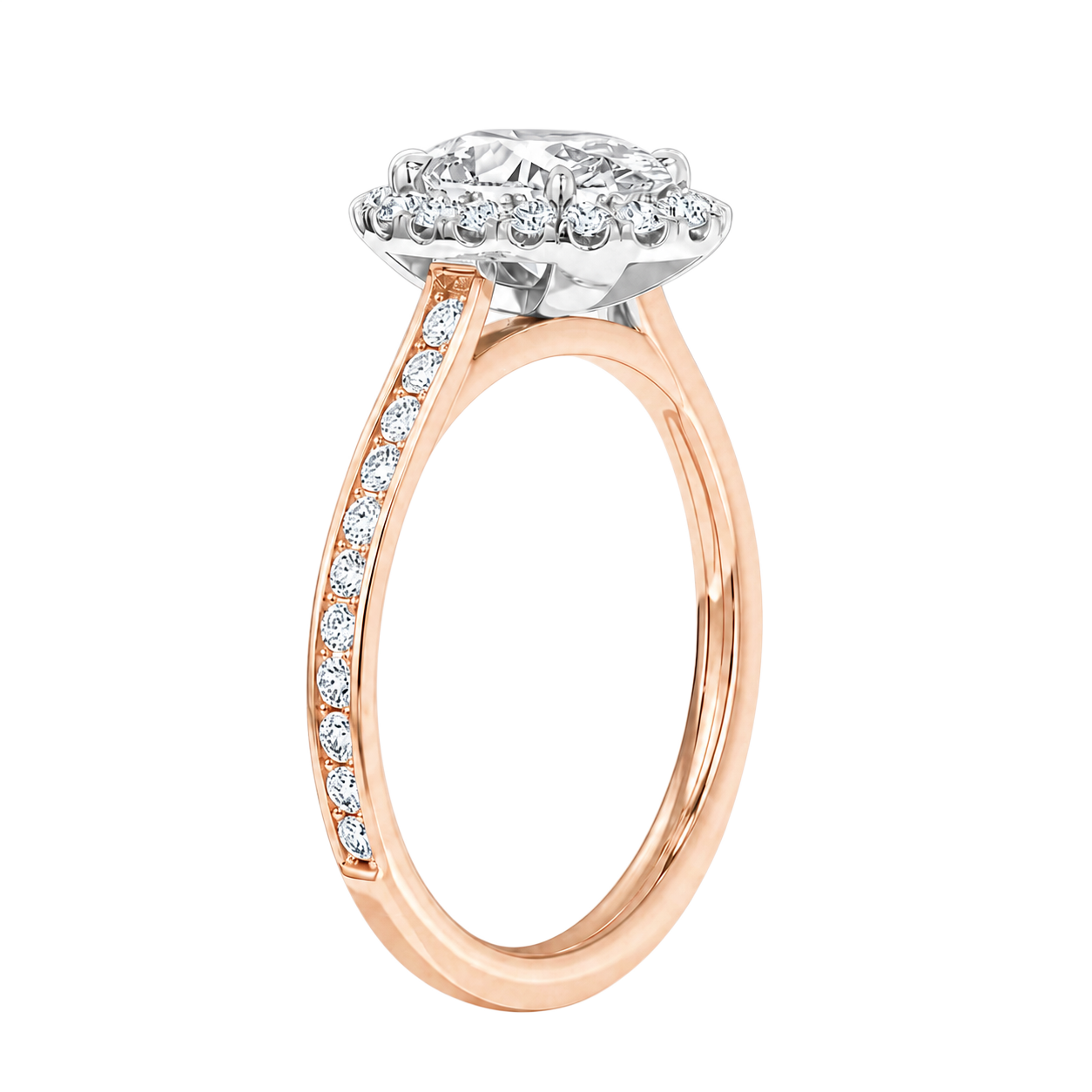 Cordelia - Oval - Rose / White Tone - Channel